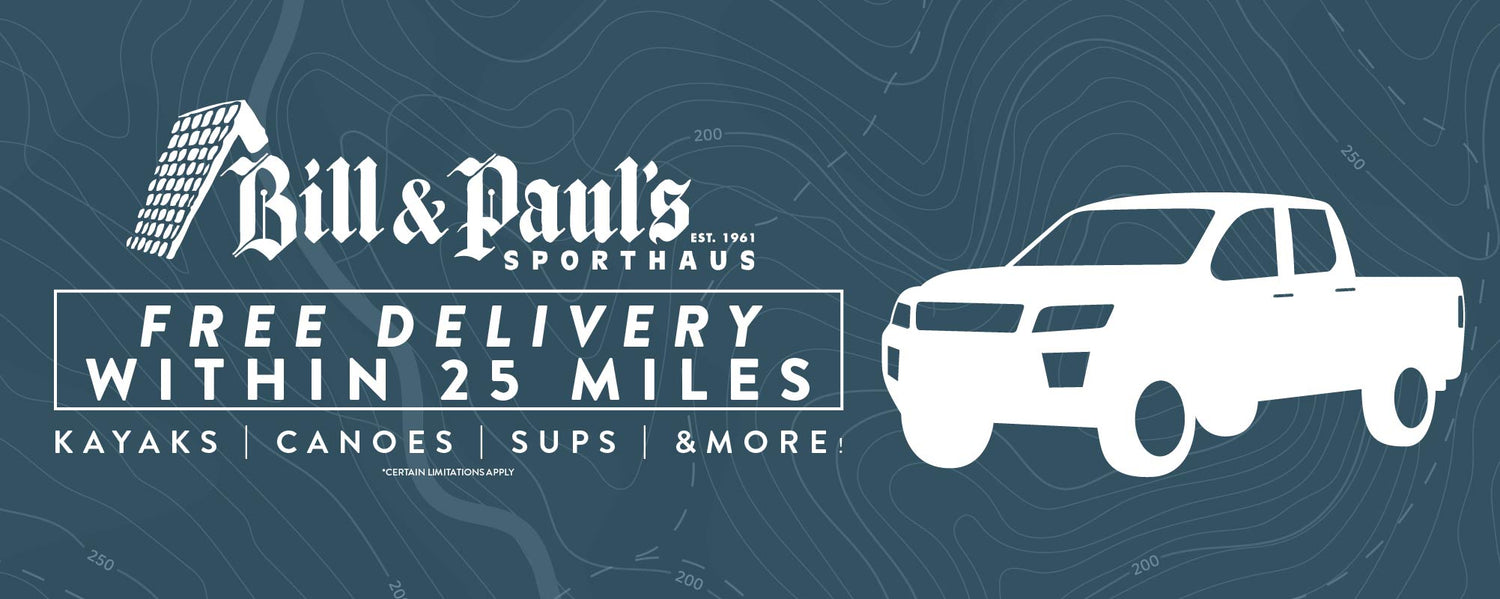 Free Local Delivery on Kayaks, SUPs & Canoes | Bill & Paul's