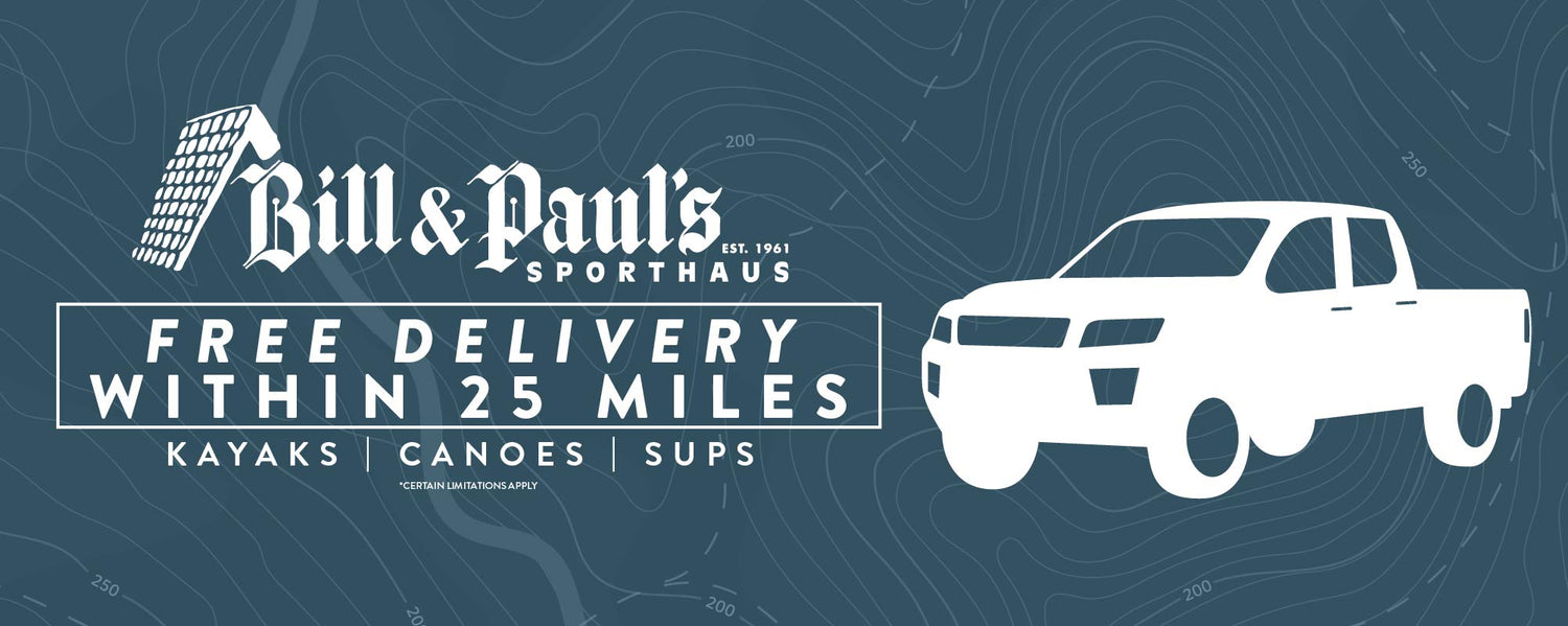Free Local Delivery on Kayaks, SUPs & Canoes | Bill & Paul's