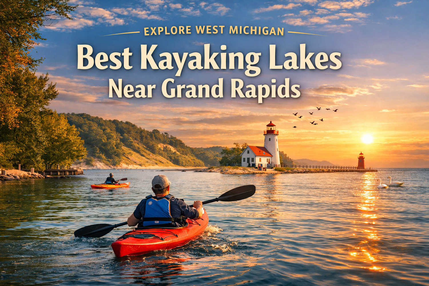 Best kayaking lakes near Grand Rapids Michigan for paddling adventures