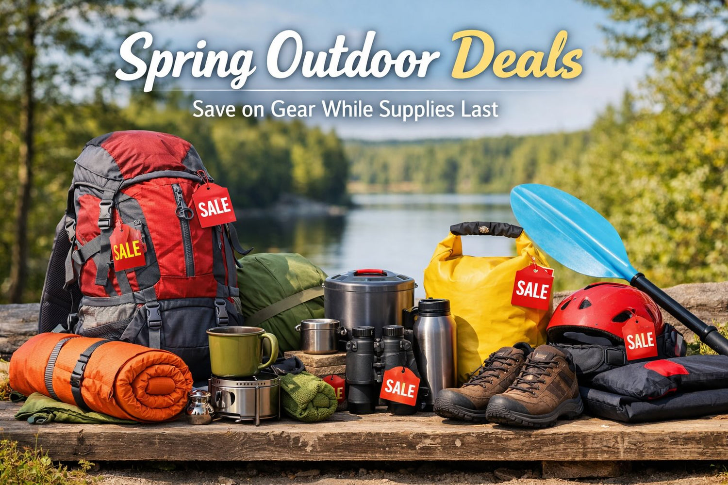 Spring outdoor sale gear at Bill & Paul’s Sporthaus including camping, hiking, paddling, and outdoor apparel deals in Michigan