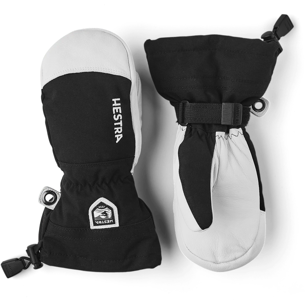 Junior Army Leather Heli Ski Mitt