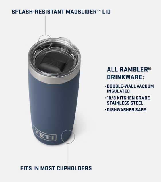 Rambler 10oz Tumbler with Magslider Lid