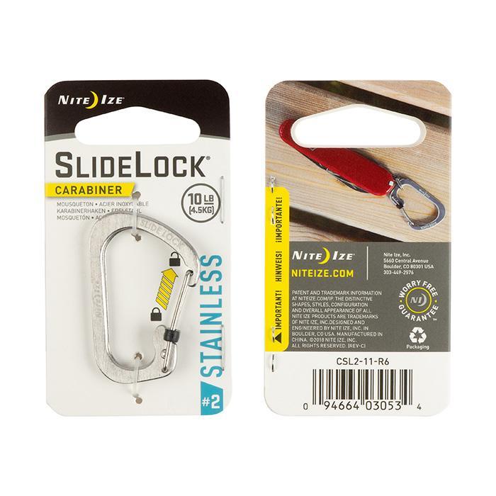 Slidelock Caribiner 2  Stainless Steel
