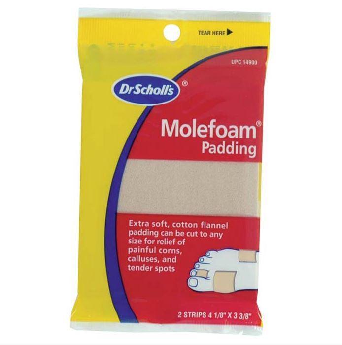 Dr. Scholls Molefoam 4 x 3 1/2 (2pk)