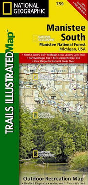 Manistee National Forest South Trail Map - Bill & Paul's Sporthaus