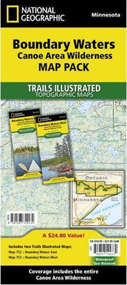 T.I. Boundary Waters Canoe Area Wilderness Map Pack Bundle - Bill & Paul's Sporthaus