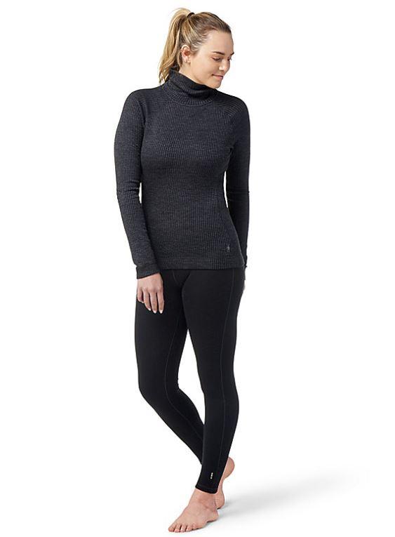 Womens Thermal Merino Rib Turtleneck