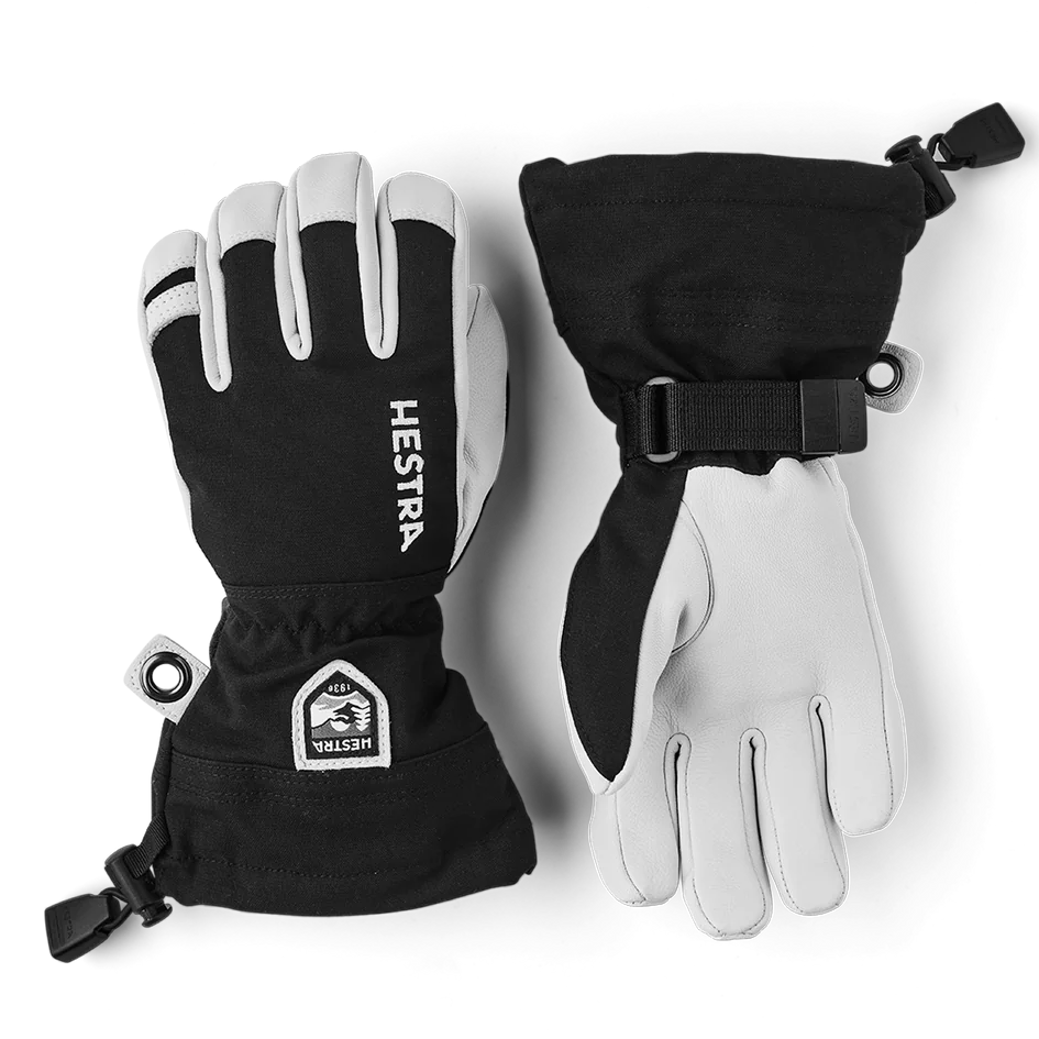 Junior Army Leather Heli Ski Glove