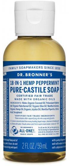 Dr. Bronners Peppermint Soap  2oz