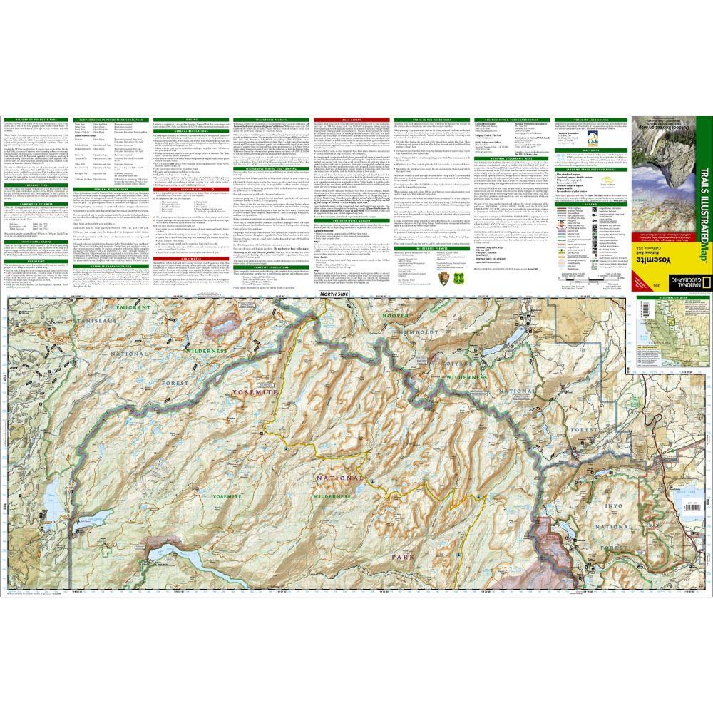 Yosemite National Park Trail Map