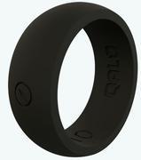 Mens Black Silicone Ring