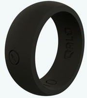 Mens Black Silicone Ring