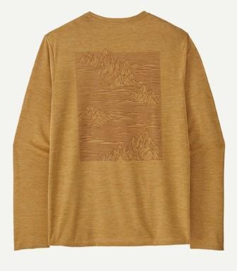 Mens Long Sleeve Capilene Cool Daily Graphic Shirt