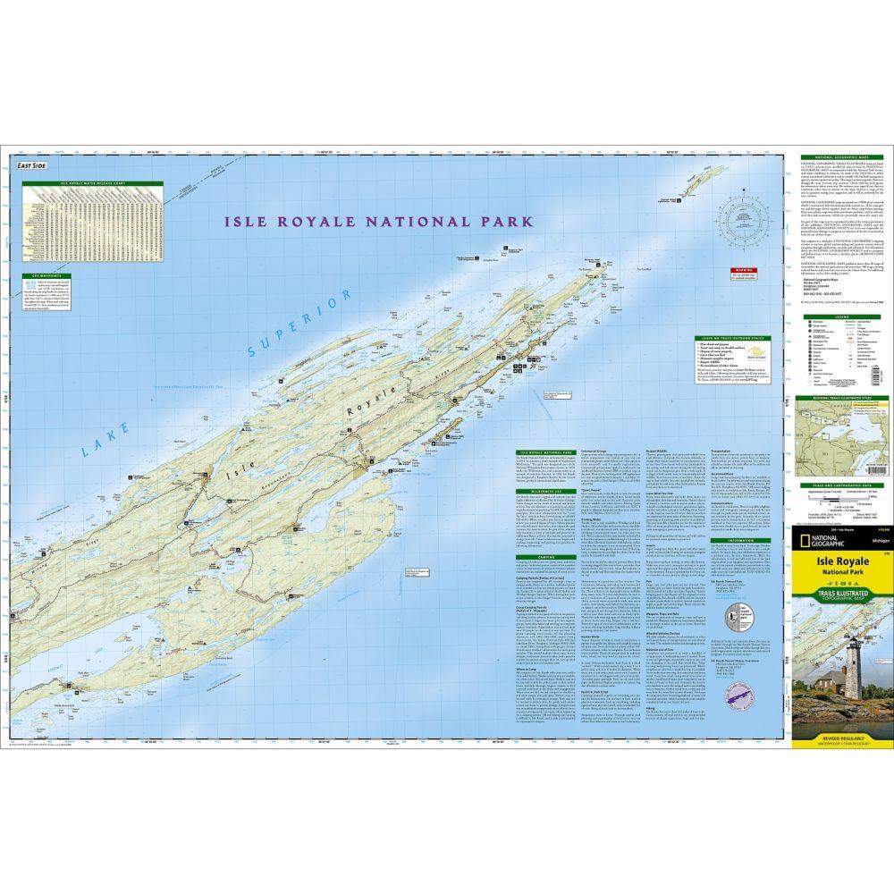 Isle Royal National Park Map
