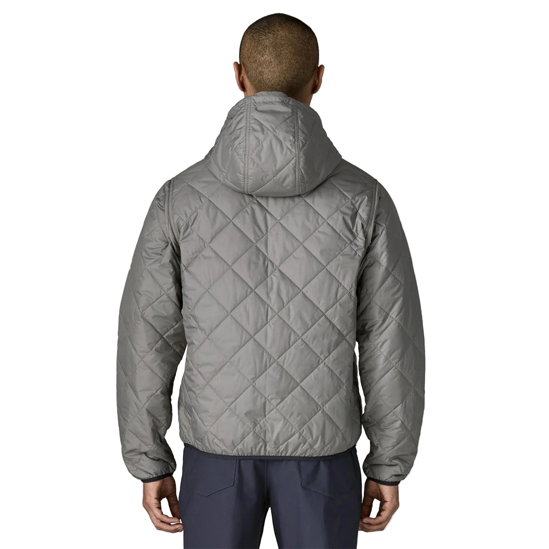 Mens Diamond Quilted Bomber Hoody