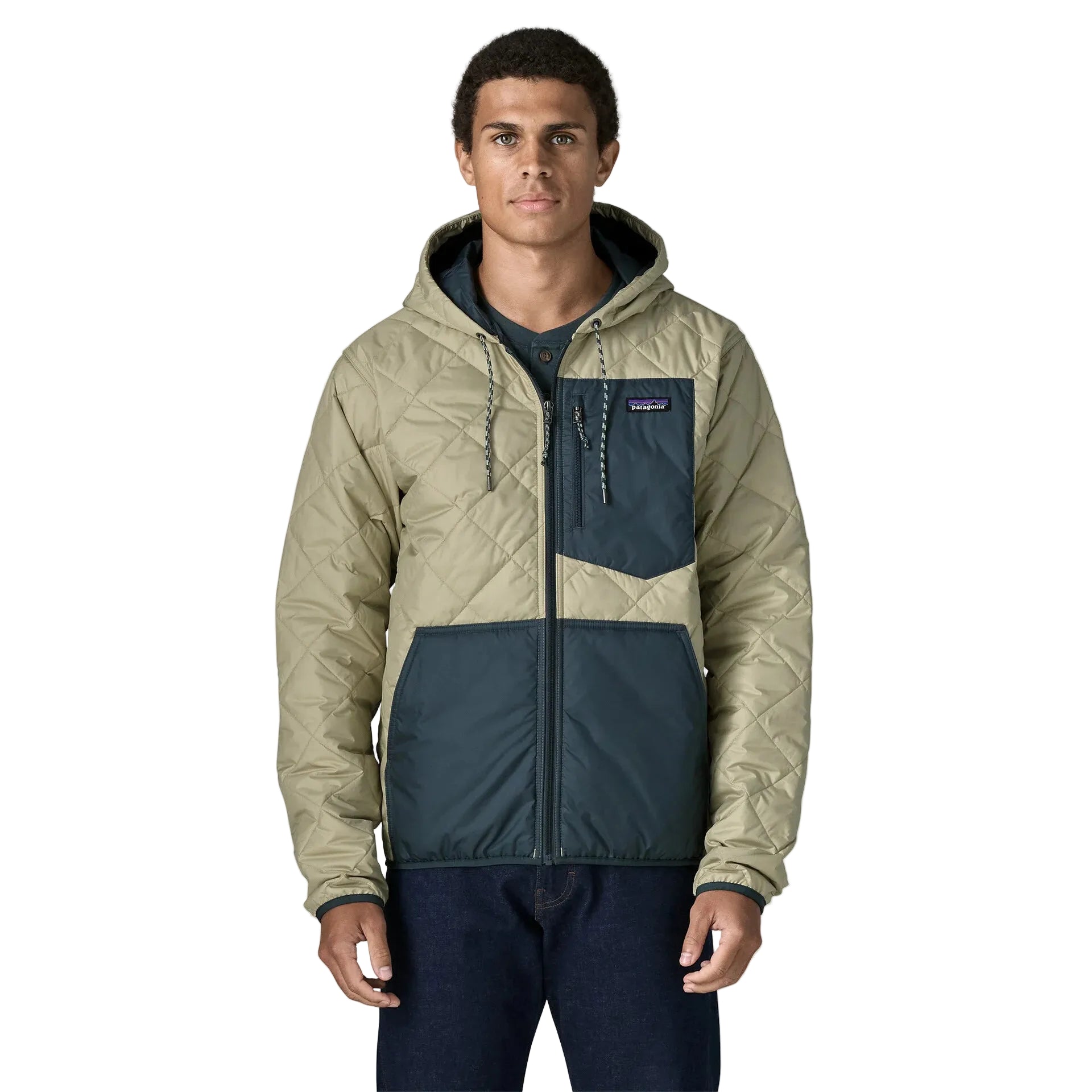 Men's Diamond Quilted Bomber Hoody