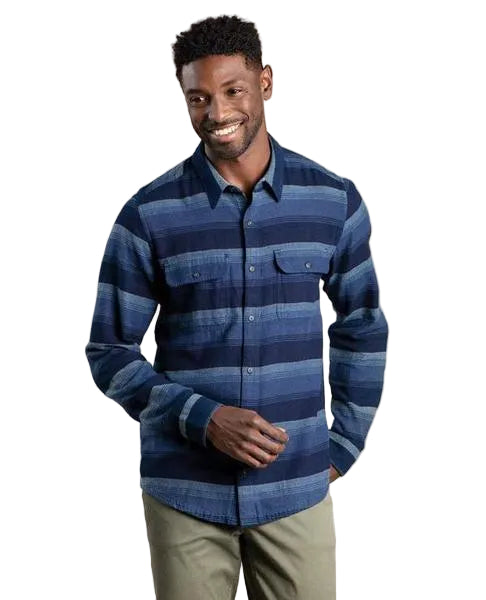 Men's Indigo Flannel Shirt