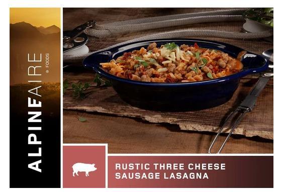 Rustic Three Cheese Sausage Lasagna
