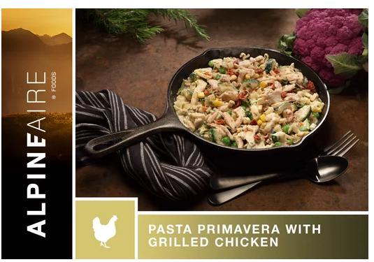 Pasta Primavera with Grilled Chicken