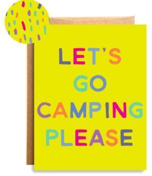 Camping Please Sticker