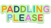 Paddling Please Sticker