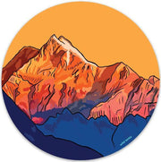 Mountain Circle Sticker