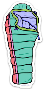 Sleeping Bag Sticker - Bill & Paul's Sporthaus