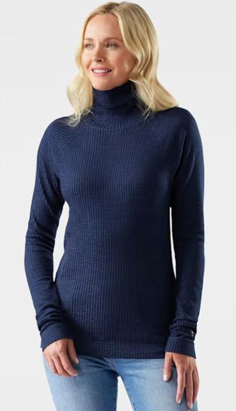 Womens Thermal Merino Rib Turtleneck
