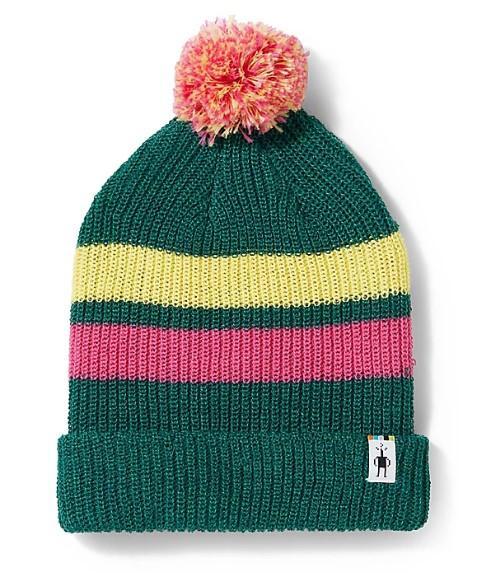 Kids Stripe Pom Beanie