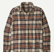 Mens LongSleeved Cotton Lightweight Fjord Flannel Shirt