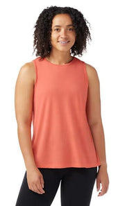 Womens Active Mesh High Neck Tank