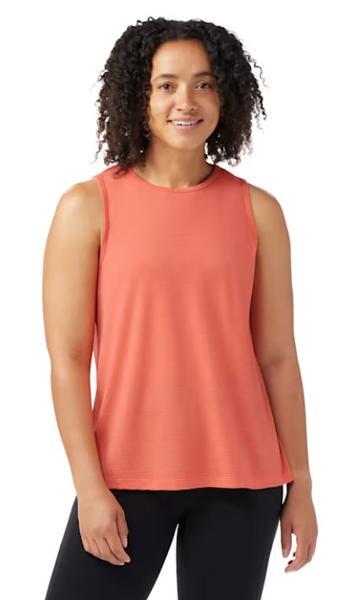Womens Active Mesh High Neck Tank