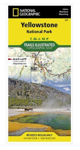 Yellowstone National Park Day Hikes Map