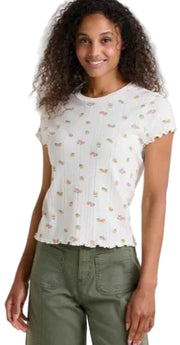 Womens Foothill Pointelle SS Baby Tee - Bill & Paul's Sporthaus