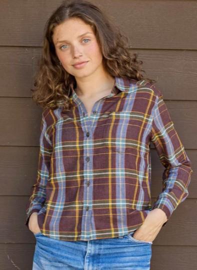 Womens ReForm Flannel Boxy Shirt