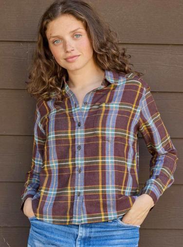 Womens ReForm Flannel Boxy Shirt