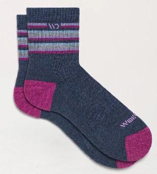 Womens Multi Stripe Midweight Micro Crew