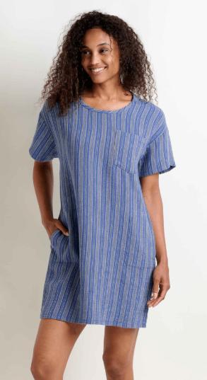 Womens Tate Double Weave SS Dress