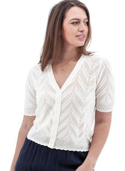 Womens Julia Lightweight Crop Cardigan