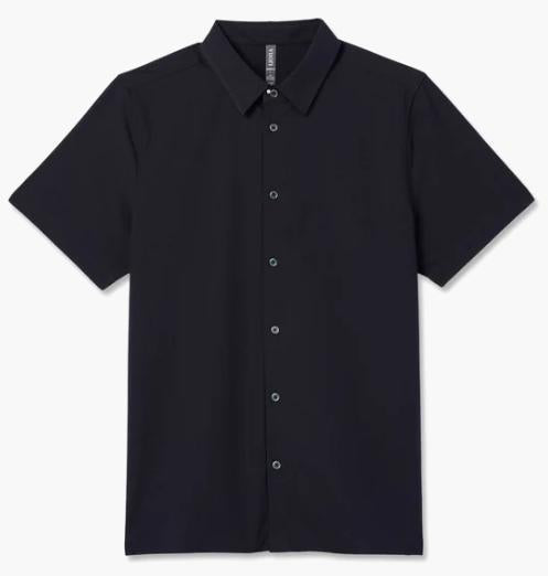 Mens Short Sleeve Manhattan Button Down