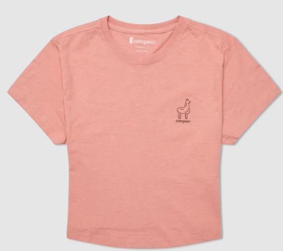 Womens Tiny Llama Crop TShirt