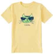 Kids Cool Cat Short Sleeve Crusher Tee