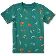 Kids Axolotl and Amphibians Pattern Short Sleeve Crusher Tee