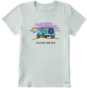 Womens Jackie and Rocket Follow The Sun 4x4 Short Sleeve Tee - Bill & Paul's Sporthaus