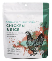 Spinach Curry w/Chicken  Rice