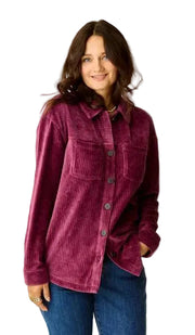 Womens Hudson Stretch Cord Shacket - Bill & Paul's Sporthaus