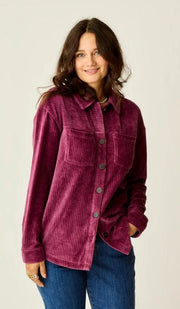 Womens Hudson Stretch Cord Shacket