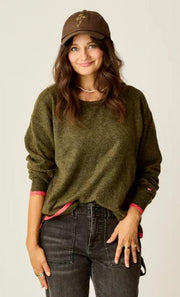 Womens Drue Fuzzy Sweater