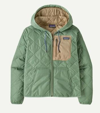 Womens Diamond Quilted Bomber Hoody