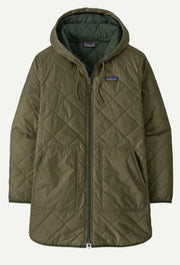 Womens Diamond Quilted Parka